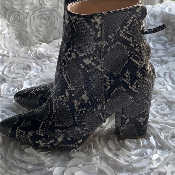 Steve Madden Retrograde Grey Snake Booties! - Picture 6 of 6